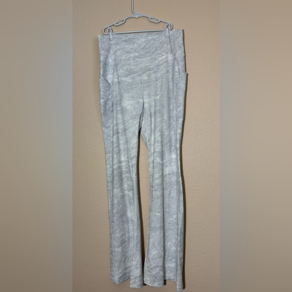 Fabletics Light Gray Flare Pants - image 2